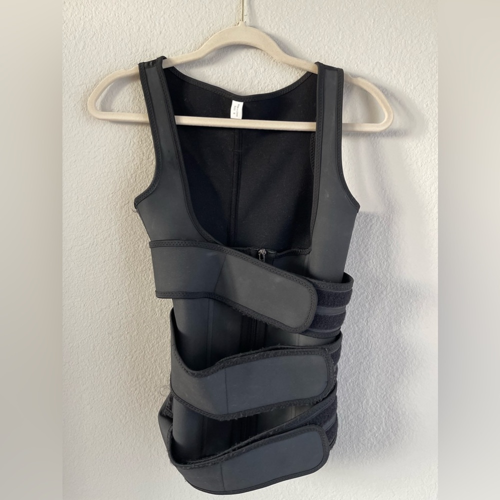 She’s Waisted Lux Latex Triple Belted Vest Trainer - Picture 2 of 6